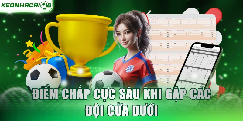 Điểm chấp cực sâu khi gặp các đội cửa dưới