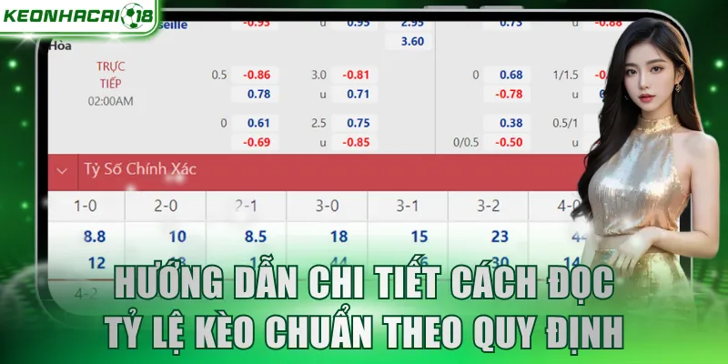 Hướng dẫn chi tiết cách đọc tỷ lệ kèo chuẩn theo quy định