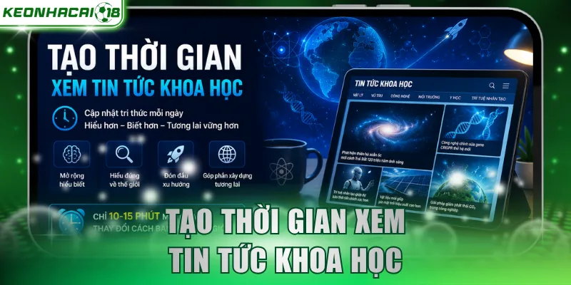 Tạo thời gian xem tin tức khoa học